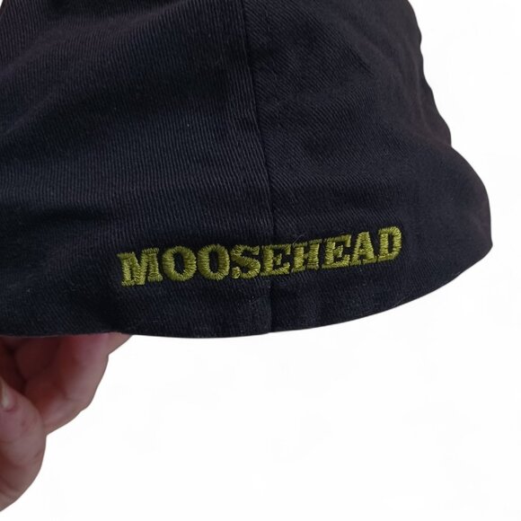 Vintage Moosehead Breweries Baseball Cap AJM International Brown Elastic L-XL - Picture 6 of 10